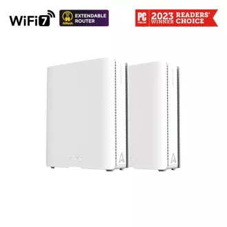 ASUS ZenWifi BQ16 2-pack, WiFi7 Extendable Router, AiMesh, 2x WAN/LAN, 3x LAN, 1x USB 3.0 ASUS ZenWifi BQ16 2-pack, WiFi7 Extendable Router, AiMesh, 2x WAN/LAN, 3x LAN, 1x USB 3.0