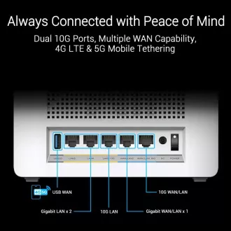 ASUS ZenWifi BQ16 2-pack, WiFi7 Extendable Router, AiMesh, 2x WAN/LAN, 3x LAN, 1x USB 3.0 ASUS ZenWifi BQ16 2-pack, WiFi7 Extendable Router, AiMesh, 2x WAN/LAN, 3x LAN, 1x USB 3.0