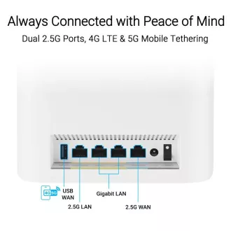 ASUS ZenWifi BT8 2-pack, WiFi7 Extendable Router, AiMesh, 1x WAN, 3x LAN, 1x 3.0 ASUS ZenWifi BT8 2-pack, WiFi7 Extendable Router, AiMesh, 1x WAN, 3x LAN, 1x 3.0