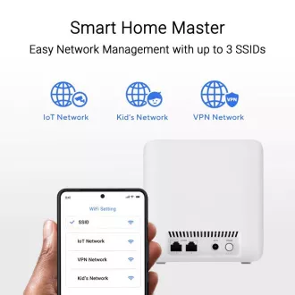 ASUS ZenWifi BD4 3-pack, WiFi7 Extendable Router, AiMesh, 2x WAN/LAN ASUS ZenWifi BD4 3-pack, WiFi7 Extendable Router, AiMesh, 2x WAN/LAN
