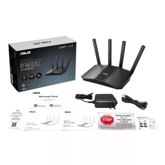 ASUS RT-BE82U WiFi 7 Extendable Router, AiMesh, 1x WAN, 4x LAN ASUS RT-BE82U WiFi 7 Extendable Router, AiMesh, 1x WAN, 4x LAN