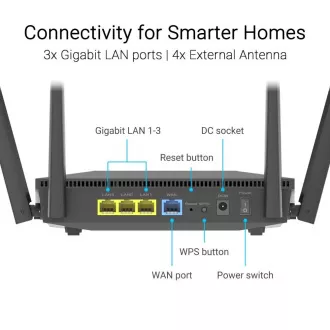 ASUS RT-AX52 Pro (AX3000) Router, Dual Band WiFi 6, Extendable Router ASUS RT-AX52 Pro (AX3000) Router, Dual Band WiFi 6, Extendable Router
