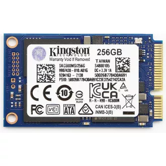 Kingston SSD 256GB KC600 SATA3 mSATA (R:550, W:520MB/s) Kingston SSD 256GB KC600 SATA3 mSATA (R:550, W:520MB/s)