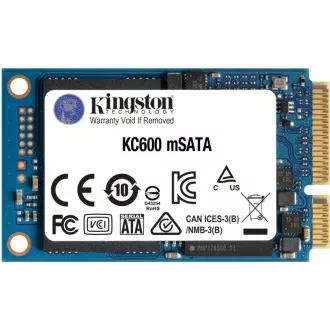 Kingston SSD 256GB KC600 SATA3 mSATA (R:550, W:520MB/s) Kingston SSD 256GB KC600 SATA3 mSATA (R:550, W:520MB/s)