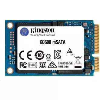 Kingston SSD 256GB KC600 SATA3 mSATA (R:550, W:520MB/s) Kingston SSD 256GB KC600 SATA3 mSATA (R:550, W:520MB/s)