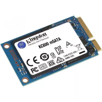 Kingston SSD 512GB KC600 SATA3 mSATA (R:550, W:520MB/s) Kingston SSD 512GB KC600 SATA3 mSATA (R:550, W:520MB/s)