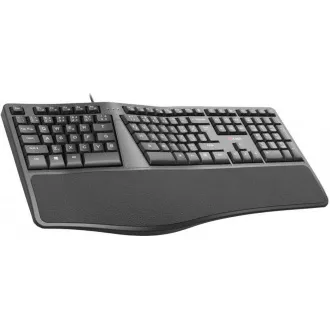 C-TECH Klávesnice KB-113E USB, ERGO, černá, CZ/SK C-TECH Klávesnice KB-113E USB, ERGO, černá, CZ/SK