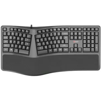 C-TECH Klávesnice KB-113E USB, ERGO, černá, CZ/SK C-TECH Klávesnice KB-113E USB, ERGO, černá, CZ/SK