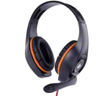 GEMBIRD sluchátka s mikrofonem GHS-05-O, gaming, černo-oranžová, 1x 4-pólový 3, 5mm jack GEMBIRD sluchátka s mikrofonem GHS-05-O, gaming, černo-oranžová, 1x 4-pólový 3, 5mm jack