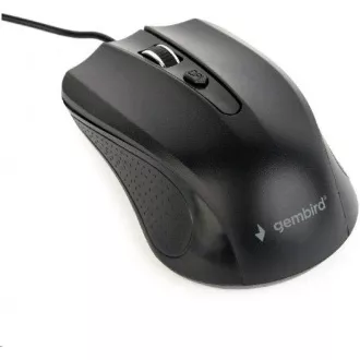 GEMBIRD myš MUS-4B-01, drátová, optická, 1200 dpi, USB, černá GEMBIRD myš MUS-4B-01, drátová, optická, 1200 dpi, USB, černá