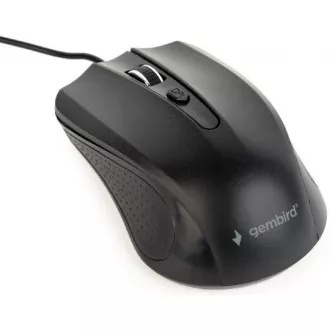 GEMBIRD myš MUS-4B-01, drátová, optická, 1200 dpi, USB, černá GEMBIRD myš MUS-4B-01, drátová, optická, 1200 dpi, USB, černá