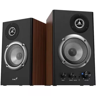 GENIUS repro SP-HF1200B, 2.0, 36W, dřevěné, černá-hnědá GENIUS repro SP-HF1200B, 2.0, 36W, dřevěné, černá-hnědá