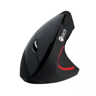 C-TECH myš VEM-09C, vertikální, 6 tlačítek, černá, USB C-TECH myš VEM-09C, vertikální, 6 tlačítek, černá, USB