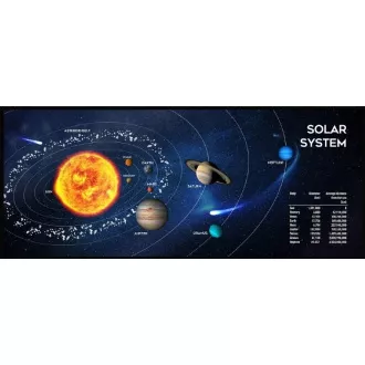 GEMBIRD Podložka pod myš látková Solar System, herní, 350 x 900 GEMBIRD Podložka pod myš látková Solar System, herní, 350 x 900