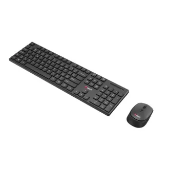 C-TECH klávesnice s myší WLKMC-03, Bezdrátový set 2.4GHz, CZ, Černá C-TECH klávesnice s myší WLKMC-03, Bezdrátový set 2.4GHz, CZ, Černá
