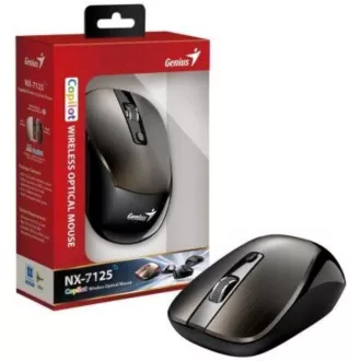 GENIUS myš NX-7125 Chocolate/ 1200 dpi/ bezdrátová/ Copilot/ čokoládově hnědá GENIUS myš NX-7125 Chocolate/ 1200 dpi/ bezdrátová/ Copilot/ čokoládově hnědá