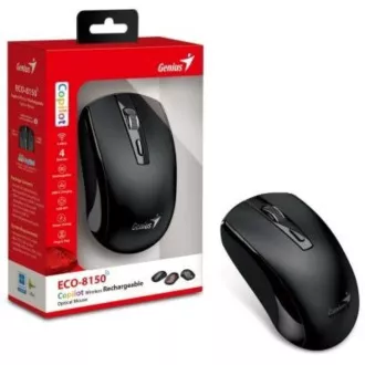 GENIUS myš ECO-8150/ 1200 dpi/ bezdrátová/ dobíjecí/ Copilot/ černá GENIUS myš ECO-8150/ 1200 dpi/ bezdrátová/ dobíjecí/ Copilot/ černá