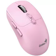 GENIUS myš NX-8080S BT/ duální Bluetooth + 2, 4GHz/ 1600 dpi/ Copilot/ bezdrátová/ tichá/ růžová