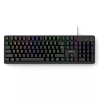 C-TECH Klávesnice Riven, Drátová USB, černá C-TECH Klávesnice Riven, Drátová USB, černá