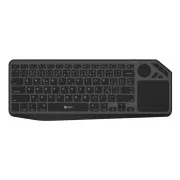 C-TECH Klávesnice WLTK-02, Bezdrátová, Touchpad, černá