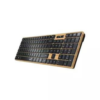 GENIUS Klávesnice Slimstar 7250BT, membránová, bezdrátová, béžová-černá GENIUS Klávesnice Slimstar 7250BT, membránová, bezdrátová, béžová-černá