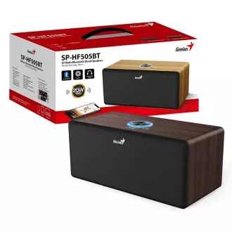 GENIUS Reproduktor SP-HF505BT, BT, 3.5mm jack, 20W, tmavé dřevo GENIUS Reproduktor SP-HF505BT, BT, 3.5mm jack, 20W, tmavé dřevo
