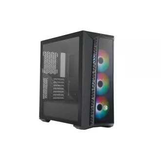 Cooler Master case MasterBox 520 Mesh, ATX, Průhledná bočnice, 3x 120mm ARGB Fan, ARGB Hub, Černá Cooler Master case MasterBox 520 Mesh, ATX, Průhledná bočnice, 3x 120mm ARGB Fan, ARGB Hub, Černá