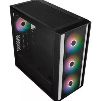 Cooler Master case MasterBox 600, ATX, Průhledná bočnice, 3x 140mm ARGB Fan, 1x 120mm ARGB Fan, ARGB Hub, Černá Cooler Master case MasterBox 600, ATX, Průhledná bočnice, 3x 140mm ARGB Fan, 1x 120mm ARGB Fan, ARGB Hub, Černá