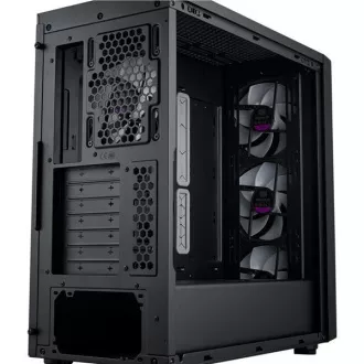 Cooler Master case MasterBox 600, ATX, Průhledná bočnice, 3x 140mm ARGB Fan, 1x 120mm ARGB Fan, ARGB Hub, Černá Cooler Master case MasterBox 600, ATX, Průhledná bočnice, 3x 140mm ARGB Fan, 1x 120mm ARGB Fan, ARGB Hub, Černá