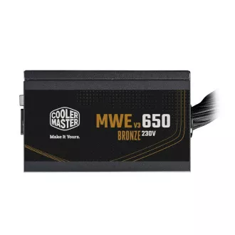 Cooler Master zdroj MWE Bronze 650W V3, 120mm, 80+ Bronze Cooler Master zdroj MWE Bronze 650W V3, 120mm, 80+ Bronze