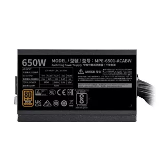 Cooler Master zdroj MWE Bronze 650W V3, 120mm, 80+ Bronze Cooler Master zdroj MWE Bronze 650W V3, 120mm, 80+ Bronze