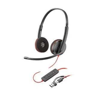 Poly Blackwire 3220 náhlavní souprava, USB-C/A adaptér, stereo (bulk) Poly Blackwire 3220 náhlavní souprava, USB-C/A adaptér, stereo (bulk)