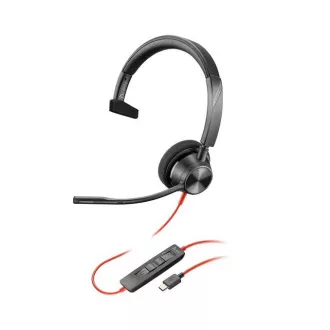 Poly Blackwire 3310 MS Teams náhlavní souprava, USB-C/A adaptér, mono Poly Blackwire 3310 MS Teams náhlavní souprava, USB-C/A adaptér, mono