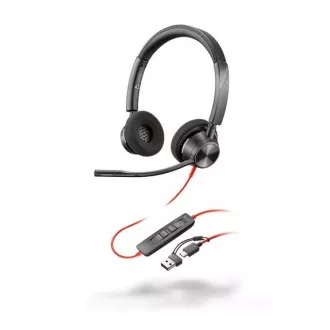 Poly Blackwire 3320 MS Teams náhlavní souprava, USB-C/A adaptér, stereo Poly Blackwire 3320 MS Teams náhlavní souprava, USB-C/A adaptér, stereo