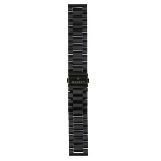 Garett univerzální řemínek 22 mm, černý kovový, typ Solid Garett univerzální řemínek 22 mm, černý kovový, typ Solid