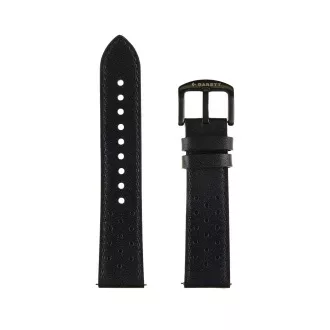Garett univerzální řemínek 22 mm, černý kožený Garett univerzální řemínek 22 mm, černý kožený