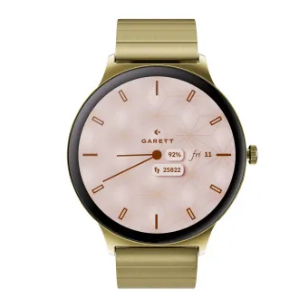 Garett Smartwatch Verona 2 zlatá SOLID steel Garett Smartwatch Verona 2 zlatá SOLID steel