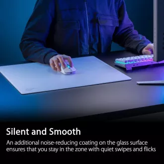 ASUS podložka pod myš ROG Moonstone ACE (vel. L / White), sklo ASUS podložka pod myš ROG Moonstone ACE (vel. L / White), sklo