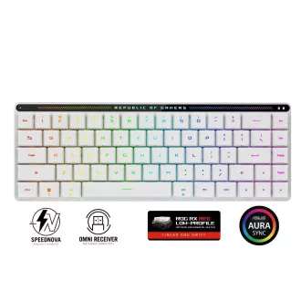 ASUS klávesnice ROG FALCHION RX Low profile (ROG NX Snow), US ASUS klávesnice ROG FALCHION RX Low profile (ROG NX Snow), US