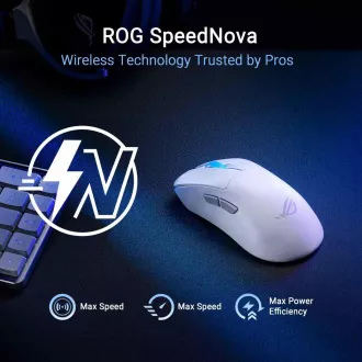 ASUS myš ROG Keris II Ace, bezdrátová herní myš, bílá ASUS myš ROG Keris II Ace, bezdrátová herní myš, bílá