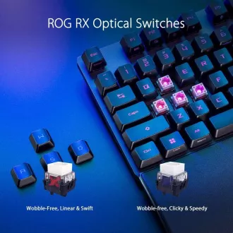 ASUS klávesnice ROG STRIX SCOPE II, mechanická, drátová, ROG RX RED / PBT, US ASUS klávesnice ROG STRIX SCOPE II, mechanická, drátová, ROG RX RED / PBT, US