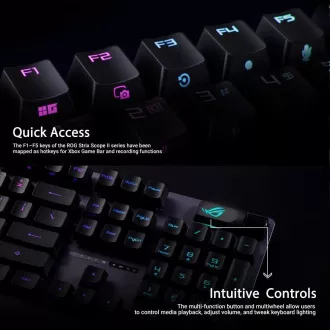 ASUS klávesnice ROG STRIX SCOPE II, mechanická, drátová, ROG RX RED / PBT, US ASUS klávesnice ROG STRIX SCOPE II, mechanická, drátová, ROG RX RED / PBT, US