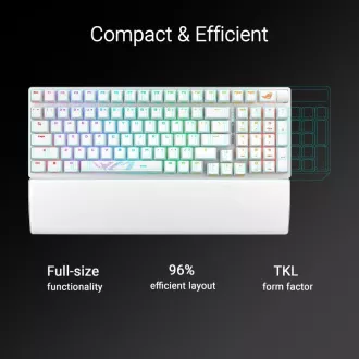 ASUS klávesnice ROG STRIX SCOPE II 96 WL WHITE/NXSW/US/PBT ASUS klávesnice ROG STRIX SCOPE II 96 WL WHITE/NXSW/US/PBT