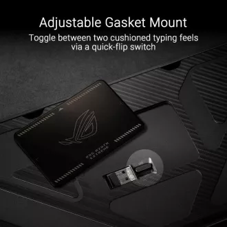 ASUS Klávesnice ROG Azoth Extreme, Mechanická, Bezdrátová BT, RF 2.4GHz, US, černá ASUS Klávesnice ROG Azoth Extreme, Mechanická, Bezdrátová BT, RF 2.4GHz, US, černá