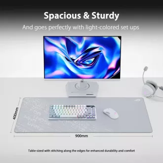 ASUS podložka pod myš ROG Scabbard II Arctic Gray XXL, textil ASUS podložka pod myš ROG Scabbard II Arctic Gray XXL, textil