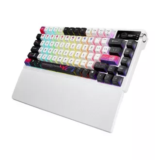 ASUS Klávesnice ROG Azoth X, Mechanická, Bezdrátová BT, RF 2.4GHz, US, bílá ASUS Klávesnice ROG Azoth X, Mechanická, Bezdrátová BT, RF 2.4GHz, US, bílá