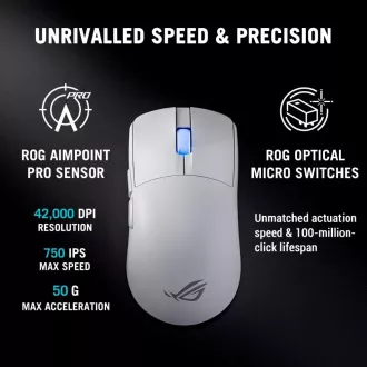 ASUS Herní myš ROG Harpe II Ace, Bezdrátová, bílá ASUS Herní myš ROG Harpe II Ace, Bezdrátová, bílá