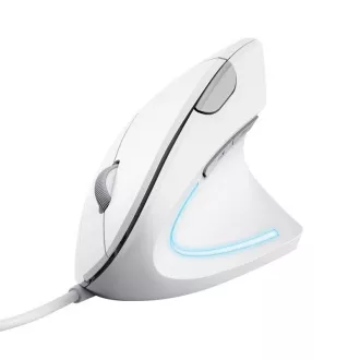 TRUST vertikální myš Verto ergonomická myš, USB, bílá TRUST vertikální myš Verto ergonomická myš, USB, bílá
