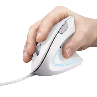 TRUST vertikální myš Verto ergonomická myš, USB, bílá TRUST vertikální myš Verto ergonomická myš, USB, bílá