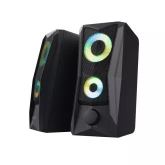 TRUST reproduktory GXT 606 Javv RGB-Illuminated 2.0 Speaker Set, černá TRUST reproduktory GXT 606 Javv RGB-Illuminated 2.0 Speaker Set, černá